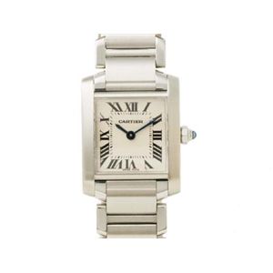 【現品限り】Cartier（カルティエ） タンクフランセーズSM SS 時計 ステンレススチール 文字盤:ホワイト W51008Q3 【中古A】の商品画像