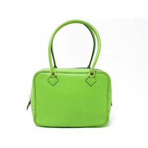 【現品限り】HERMES（エルメス） ミニプリュム ゴールド金具 ヴォーガリバー アップルグリーン 刻印:W 【中古AB】