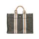 【現品限り】HERMES（エルメス） フールトゥPM 銀座限定 キャンバス グレー/オレンジ 【中古B】