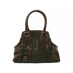 【現品限り】FENDI（フェンディ） ハンドバッグ ハラコ カーフ ブラウン 【中古AB】