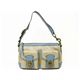 【現品限り】COACH（コーチ） レガシーショルダー 水色 F13102 キャンバス カーフ ベージュ/ブルー 【未使用】