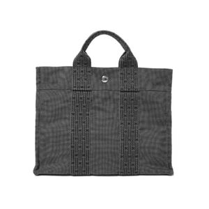 【現品限り】HERMES(エルメス) エールライントートPM キャンバス グレー 【中古A】 - 拡大画像