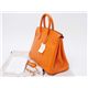 【現品限り】HERMES(エルメス) バーキン25 シルバー金具 M刻印 ヴォースイフト オレンジ 刻印:M 【新品同様】 - 縮小画像2