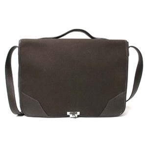【現品限り】HERMES（エルメス） ヴィクトリア? ショルダー フィヨルド キャンバス マロン 刻印:H 【中古A】