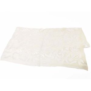【現品限り】Dior（ディオール） 大判スカーフ シルク50% レーヨン50% アイボリー 【中古A】