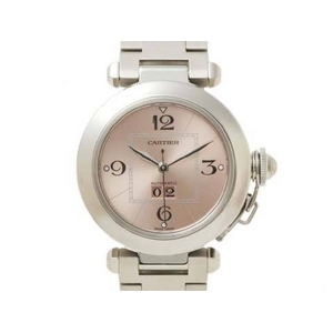 【現品限り】Cartier（カルティエ） 腕時計 パシャC ビッグデイト ピンク文字盤【中古SA】 - 拡大画像