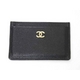 【現品限り】CHANEL（シャネル） カードケース 黒 【中古AB】