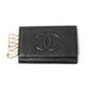 【現品限り】CHANEL（シャネル） キーケース6本 キャビア 黒【中古AB】