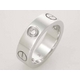 【現品限り】Cartier（カルティエ） ラブリング ハーフダイヤ WG #48 【中古SA】