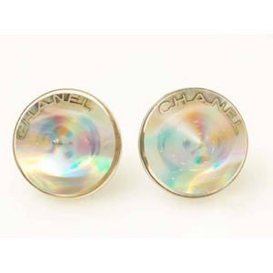  【現品限り】CHANEL（シャネル） ピアス クリア 丸型 【中古A】