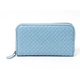 【現品限り】BOTTEGA VENETA(ボッテガヴェネタ) ラウンドファスナー長財布 水色 114076 【中古A】