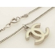 【現品限り】CHANEL（シャネル） ネックレス ココ シルバー/アイボリー 【中古AB】 - 縮小画像3