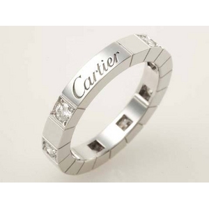 【現品限り】Cartier（カルティエ） ラニエールリング WG ハーフダイヤ #48 【中古A】