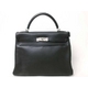 HERMES（エルメス）　ケリー32　内　ヴォースイフト　黒　シルバー金具