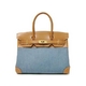 【現品限り】HERMES（エルメス）バーキン30 トワルジーン（デニム）/ヴァッシュ ゴールド金具 G刻印【中古B】