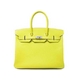 【現品限り】HERMES（エルメス） バーキン35 キャンディシリーズ エプソン ライム シルバー金具 【新品】
