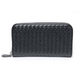【現品限り】BOTTEGA VENETA(ボッテガヴェネタ) イントレチャート ラウンドファスナー長財布 黒 ブラック 114076 【未使用】 - 縮小画像1