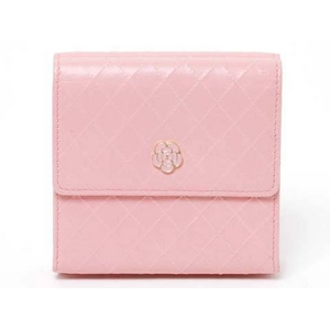 現品限り】CHANEL（シャネル） Wホック財布 カメリアボタン ピンク