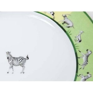 【現品限り】HERMES(エルメス) ペアプレート 皿 アフリカ シマウマ 2枚セット 【未使用】