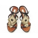 【現品限り】ERMANNO SCERVINO（エルマノシェルビーノ） サンダル ネイビー 【中古A】