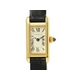 【現品限り】Cartier（カルティエ） タンクアロンジェ YG/革ベルト レディース 社外ベルト【中古A】 - 縮小画像1