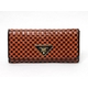 【現品限り】PRADA(プラダ) 2つ折長財布 黒/オレンジ 【中古A】 - 縮小画像1