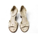 【現品限り】LOUIS VUITTON（ルイ ヴィトン） スハリ サンダル 白 #37.5 【中古BC】
