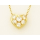 【現品限り】TIFFANY（ティファニー） ドッツ ハートネックレス YG 6Pダイヤ 【中古SA】
