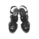 【現品限り】CHANEL（シャネル） サンダル 黒 ブラック #38  【中古A】