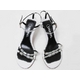 【現品限り】CHANEL（シャネル） サンダル 白 黒 #36.5 【中古SA】