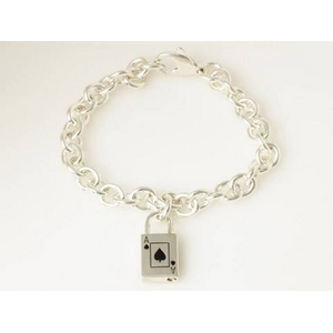 【現品限り】ティファニー シルバーブレス　トランプモチーフ【中古A】