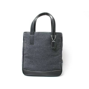 【現品限り】コーチ ハンドバッグ デニム ブルー 【中古SA】