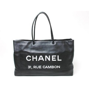 【現品限り】シャネル エッセンシャルトート　ショッパー 黒　ブラック　A46882【中古AB】