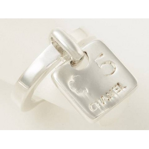 【現品限り】シャネル カメリア　No.5　モチーフリング　SV925　シルバー　#10【中古A】