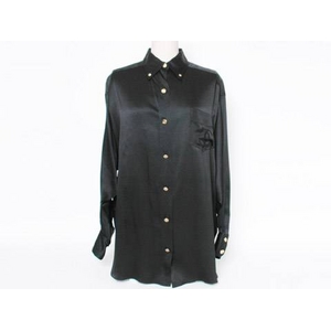 【現品限り】CHANEL（シャネル） シルクブラウス　黒 【中古AB】