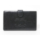 【現品限り】CHANEL（シャネル） がま口長財布 キャビア 黒 ブラック 【中古B】