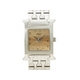 【現品限り】HERMES（エルメス） Hウォッチ SS ピンク文字盤 HH1.210 レディース 時計 【中古A】 - 縮小画像1