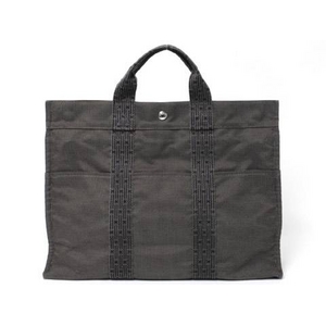 【現品限り】HERMES（エルメス） エールライントートMM グレー 【中古B】