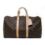 【現品限り】LOUIS VUITTON（ルイヴィトン） モノグラム キーポル45 スト無しタイプ M41428 【中古SA】