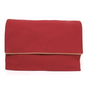 【現品限り】HERMES（エルメス） H スリムポーチ マチ無し 赤 レッド 【中古SA】