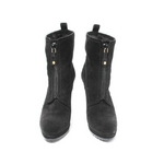 【現品限り】GUCCI（グッチ） ブーツ スエード/ファー 黒 ブラック #40 【中古A】の写真