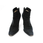【現品限り】GUCCI（グッチ） ショートブーツ スエード 黒 ブラック #36.5 【中古B】の写真