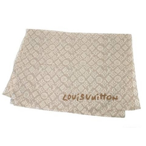 【現品限り】LOUIS VUITTON(ルイヴィトン) タイシエンヌ ストール ベージュ 【中古SA】
