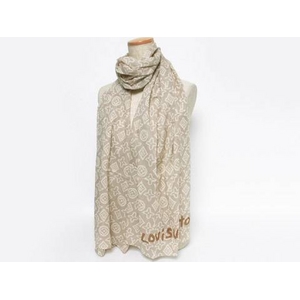 【現品限り】LOUIS VUITTON(ルイヴィトン) タイシエンヌ ストール ベージュ 【中古SA】