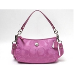 【現品限り】COACH（コーチ） 2way ナイロンショルダーバッグ ピンク F15233 アウトレット品  【新品同様】