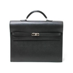 【現品限り】HERMES（エルメス） ケリーデペッシュ34 エプソン 黒 シルバー金具 【中古SA】