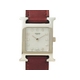 【現品限り】HERMES（エルメス） Hウォッチ SS/革 12Pダイヤ ホワイトシェル文字盤 HH1.210 【中古A】 - 縮小画像1