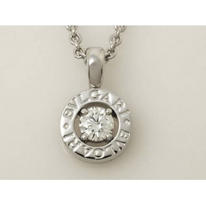 【現品限り】BVLGARI（ブルガリ） ブルガリブルガリ ネックレス 1Pダイヤ WG【中古SA】