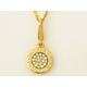 【現品限り】BVLGARI(ブルガリ) ブルガリブルガリ パヴェダイヤチャーム ネックレス付き K18YG 【中古A】