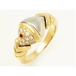 【現品限り】BVLGARI（ブルガリ） ナチュラリア リング ダイヤ/ルビー K18YG 【中古SA】